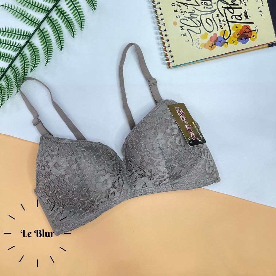 Áo ngực nữ ren, không gọng, áo lót mút nhẹ nâng, bản chip lớn cao cấp Thái Lan Sister Hood 7306, Leblur | BigBuy360 - bigbuy360.vn