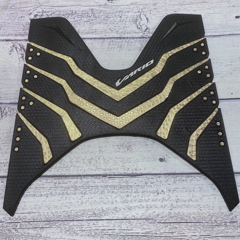 Thảm lót chân cao su xe Honda Vario 150 đời 2018-2020 mẫu indo, thảm lót sàn xe máy Vario đẹp loại dày