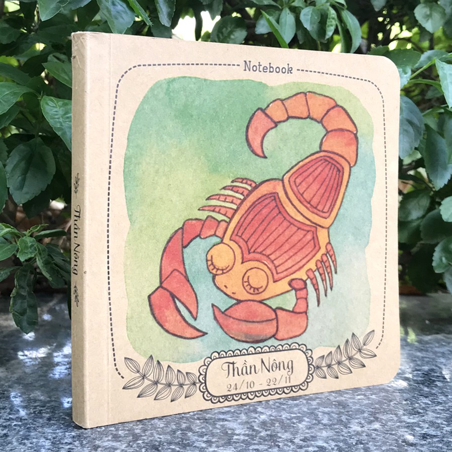 Notebook - 12 cung hoàng đạo - Thần Nông (Giấy Kraft nâu)