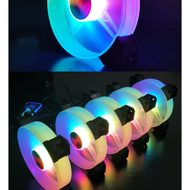 Quạt Tản Nhiệt, Fan Led RGB Coolmoon Y1 - Đồng Bộ Hub Coolmoon