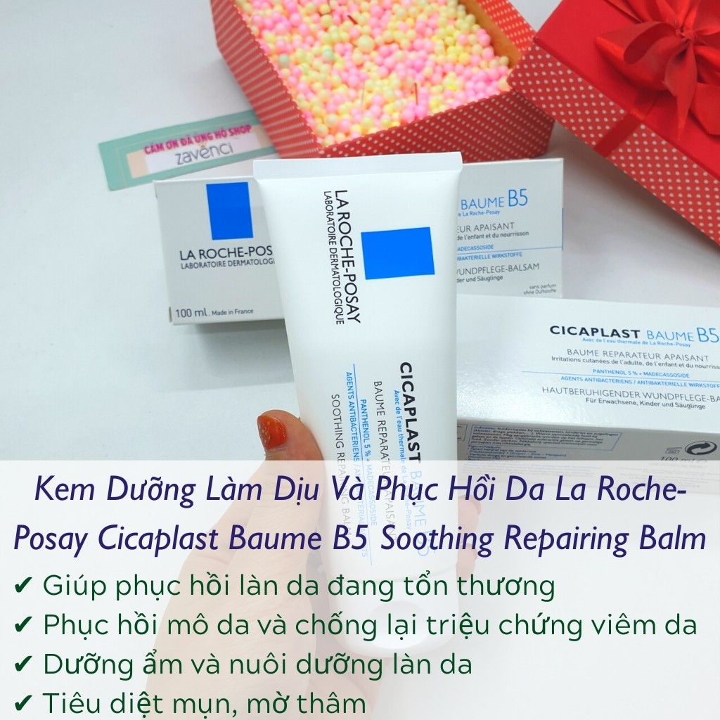 Kem Phục Hồi Da LA ROCHE-POSAY Gel B5 Làm Dịu Kích Ứng Phục Ngừa Mụn Bổ Sung B5 Làm Sạch Mụn (40 - 100ml)