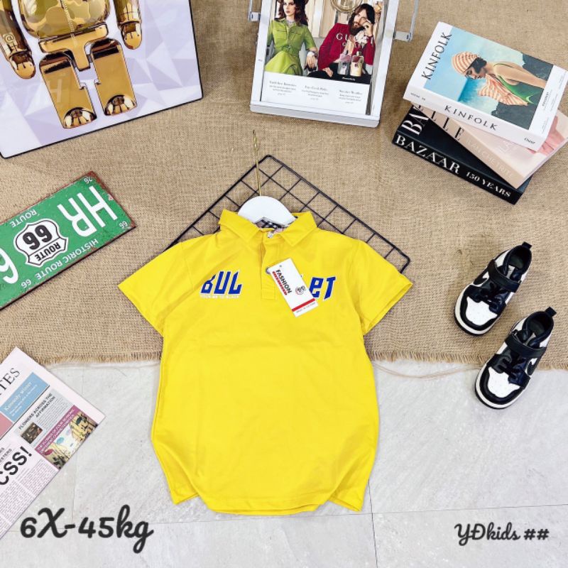 POLO BÉ TRAI {35-40kg} Áo phông có cổ bé trai size cồ M262