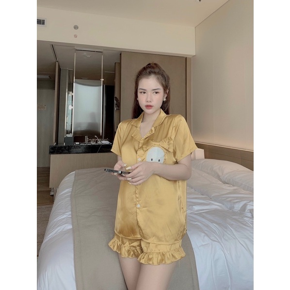 [Mã SKAMLTSM9 giảm 10% đơn 99K] Bộ Đồ Pijama Lụa Latin Mát Mịn Tay Cộc Quần Cộc Không Nhăn, Không Bai Giãn | BigBuy360 - bigbuy360.vn