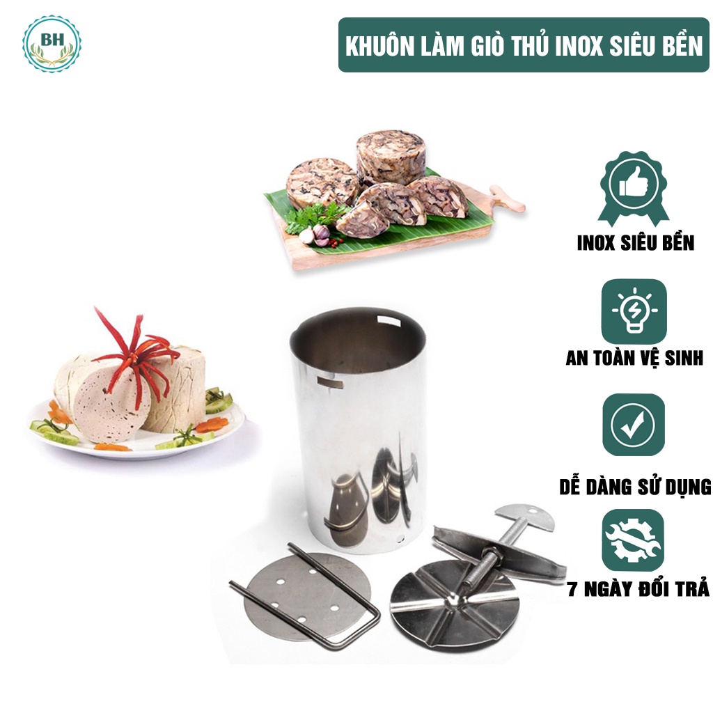 Khuôn Làm Giò Chả Inox Làm Giò Thủ Siêu Bền An Toàn