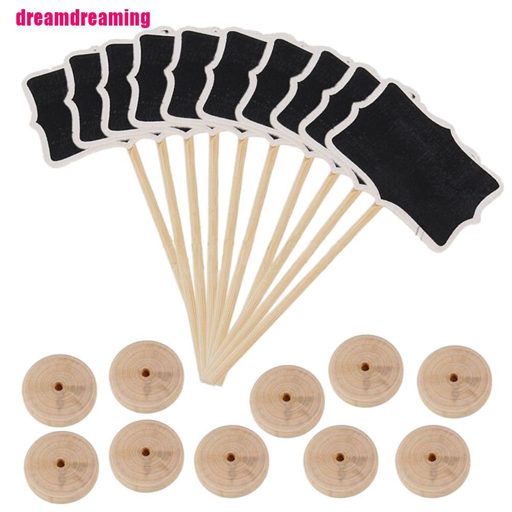 Bộ 1 / 10 Bảng Đen Mini Dùng Trang Trí Đám Cưới