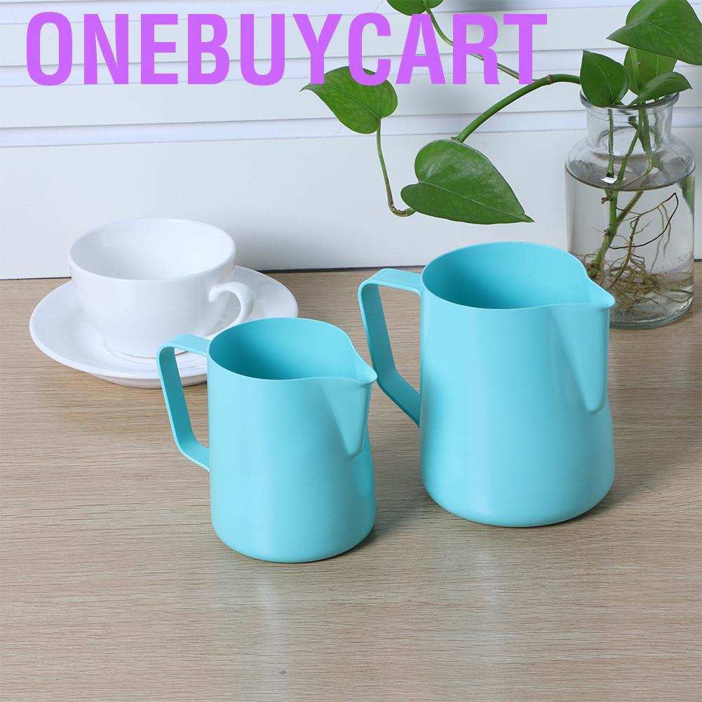 Onebuycart Stainless Steel Coffee Pitcher Milk Frothing Jug Cup for Latte Art Making