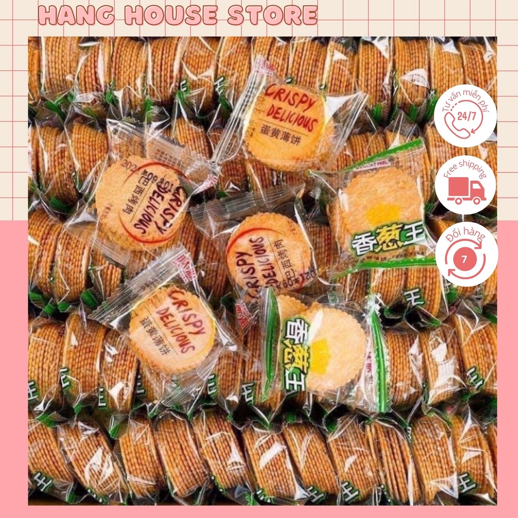 Combo 1kg bánh quy đồng tiền mix vị date 12 tháng (hàng sẵn ).