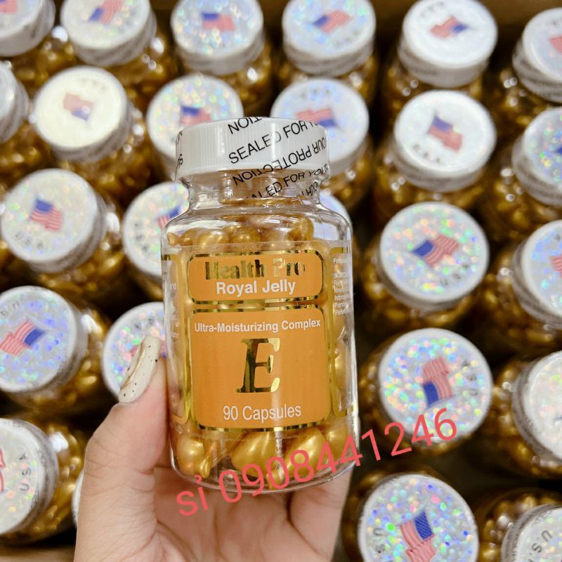 mặt nạ dưỡng vitamin E Health Royal Jelly hộp 90v (bơ/ nha đam/ sữa ong chúa)