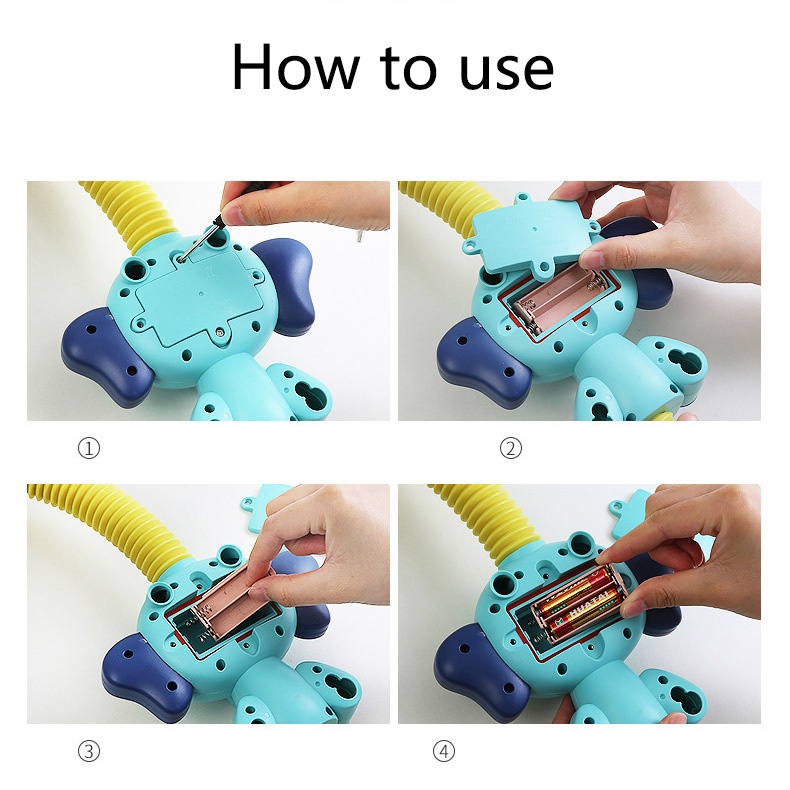 1 Đồ Chơi Phun Nước Hình Chú Voi Dễ Thương Có Giác Hút Và Điều Chỉnh Được Cho Bé Khi Tắm