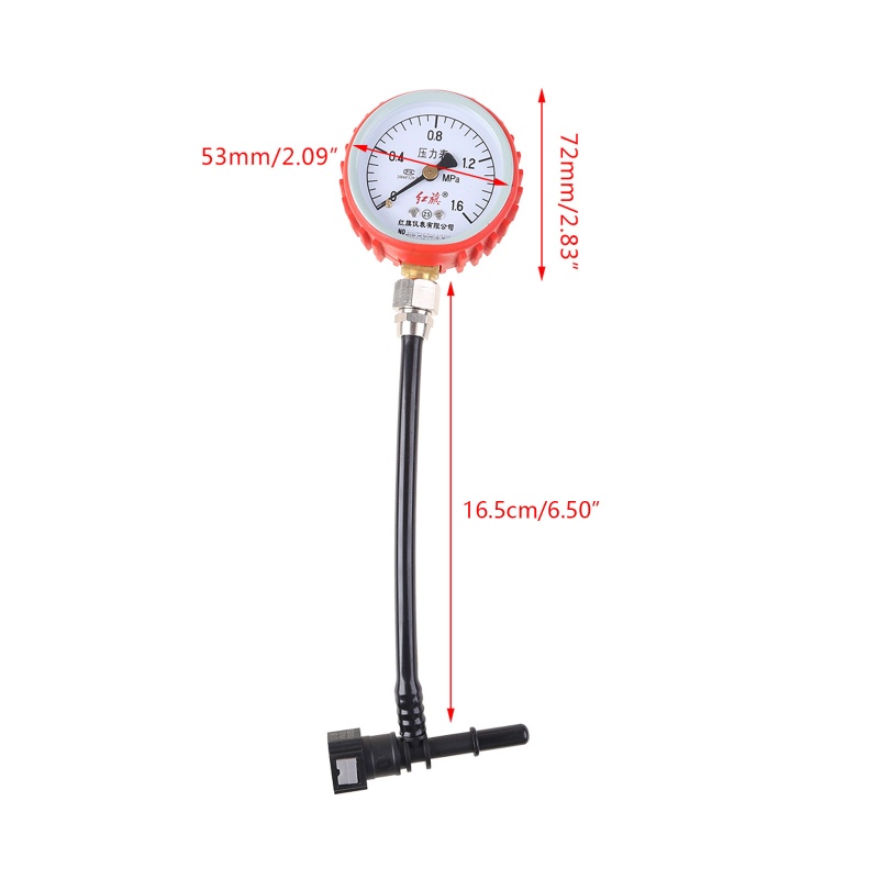 Đồng Hồ Đo Áp Suất Nhiên Liệu / Áp Suất Xăng Độ Chính Xác Cao Cho Xe Hơi / Xe Máy