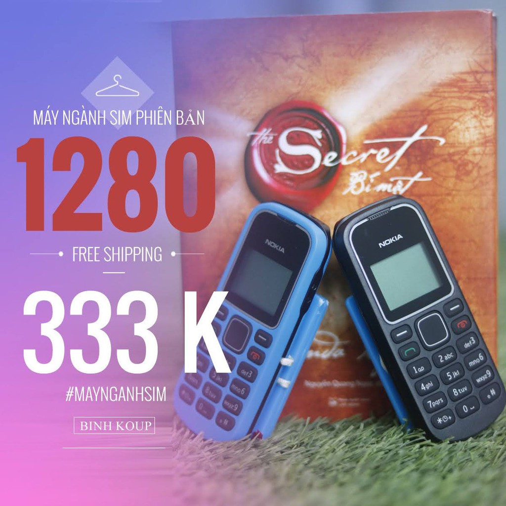 Máy Ngành Sim 1280 Thay Sim Không Cần Tắt Máy Pin Trâu Sóng Khỏe