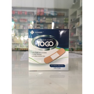 Hộp băng dính cá nhân urgo ( ơ gâu) TOGO hộp 102 miếng dán vết thương