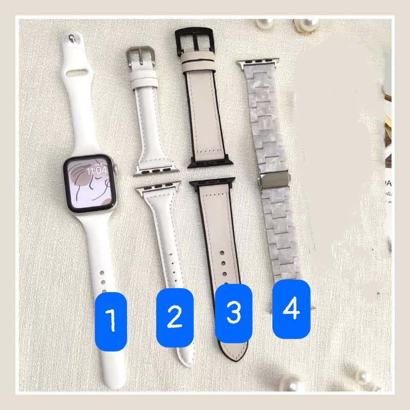 Bộ sưu tập dây màu trắng cực đẹp dành cho apple watch