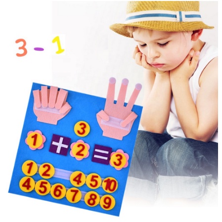 Bộ Đồ Chơi Toán Học Bằng Ngón Tay Kích Thước 30x30cm Cho Trẻ Em