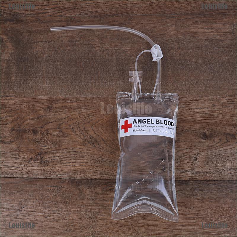 Túi đựng nước hình dạng túi máu cho tiệc hóa trang 500ml
