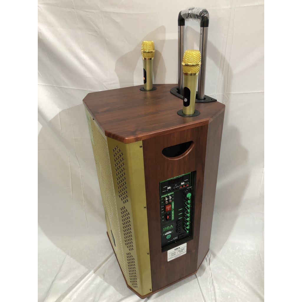 LOA KÉO CAO CẤP DBA 2509 BASS 40 BA ĐƯỜNG TIẾNG ÂM THANH SIÊU CHẤT, KÈM 2 MÍC KIM LOẠI UHF CHỐNG HÚ XỊN