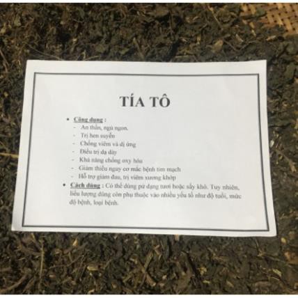 500gr lá tía tô khô thơm ngon chuẩn loại 1