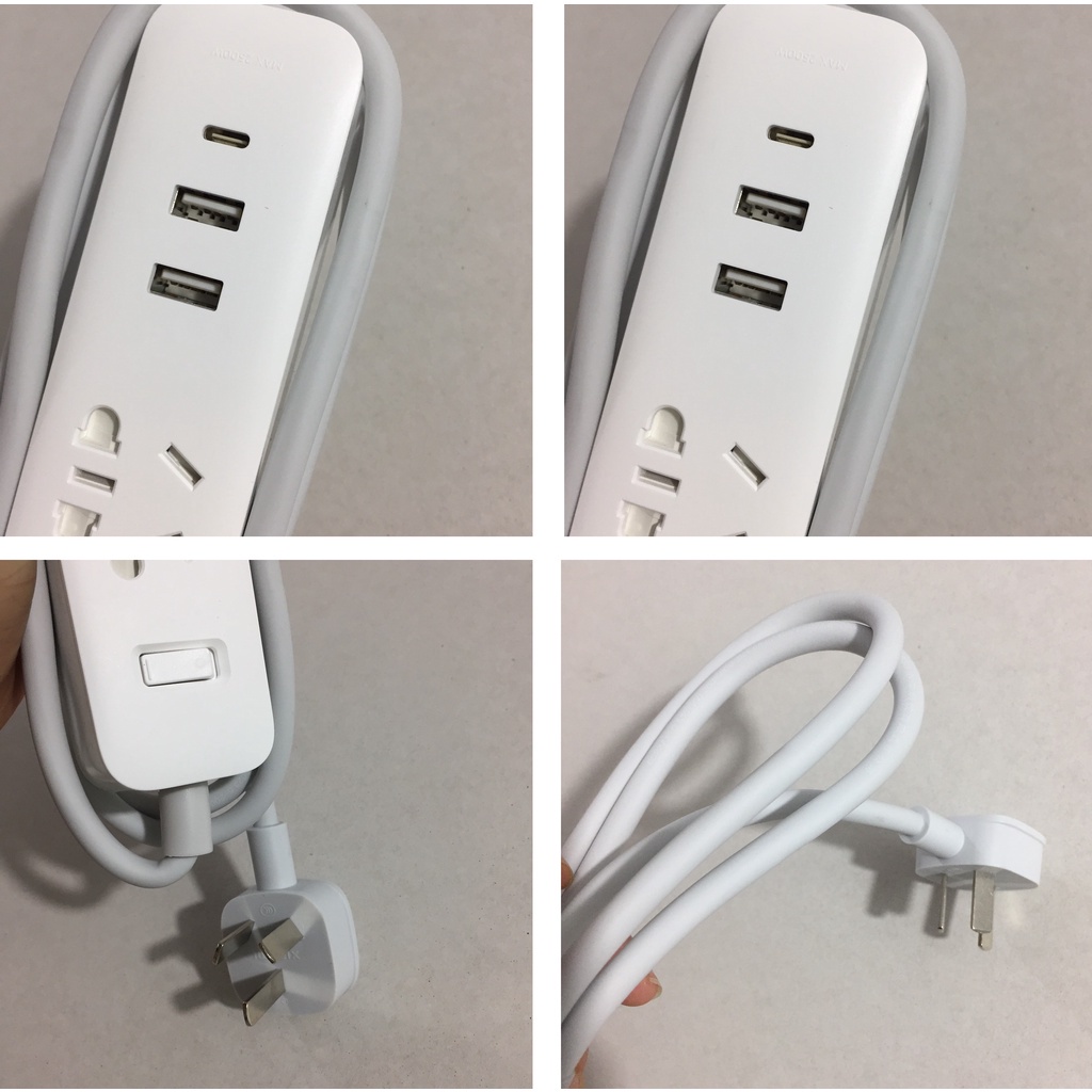 ổ cắm điện xiaomi 20W XMCXB05QM, ổ cắm điện đa năng có cổng usb