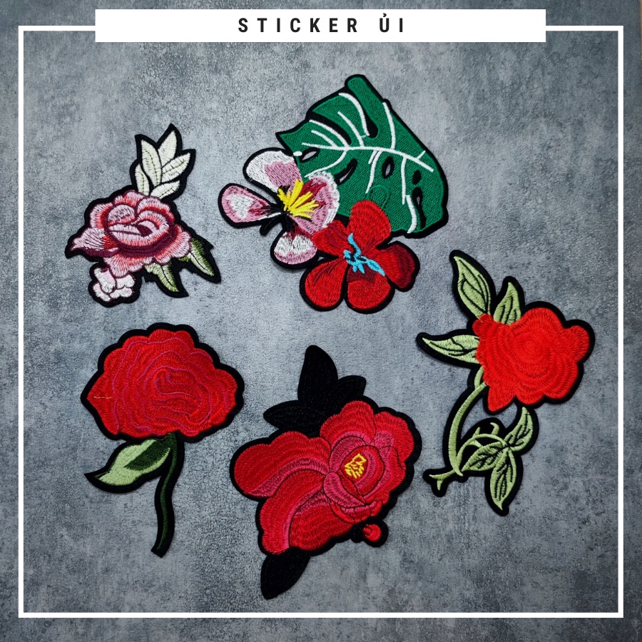 Sticker vải thêu cao cấp - CÓ SẴN KEO ỦI,Patch ủi dùng làm miếng vá Quần Áo,áo phao,BALO,quần jogger, đồ jeans, giày dép