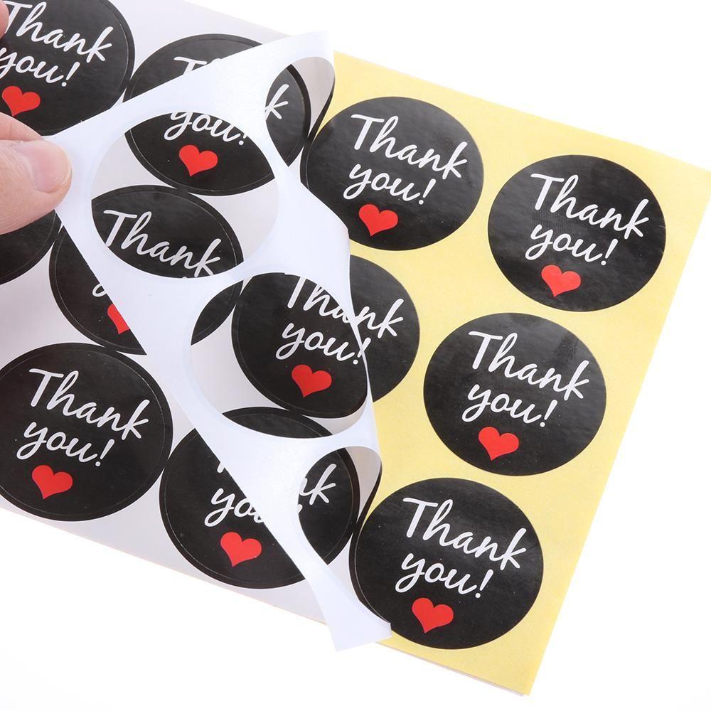 CHOOKEY Set 40 / 60 Sticker Handmade Chữ Thank You