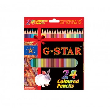 Hộp Bút Chì Màu 24 Cây Gstar  Cây Dài - Hộp Giấy MTMT