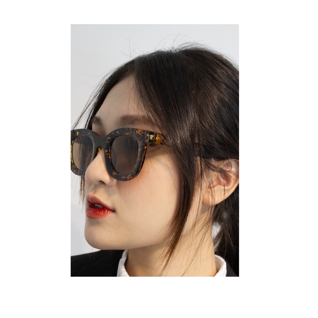 A$troWorld Quasar Kính Râm thời trang mắt Tròn + Bao Da bảo quản + nước/khăn lau kính + Exclusive Gift