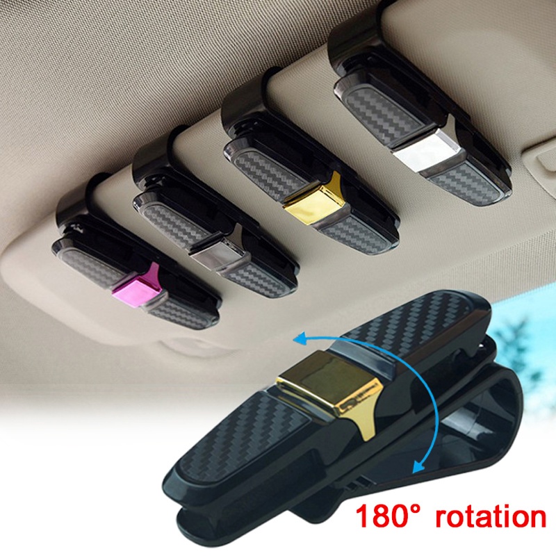 Kẹp treo mắt kính trên xe hơi, kẹp cài kính ô tô độc đáo nhiều màu đa năng xoay 360 Trên Ô Tô - Kẹp Treo Đồ Trên Ô T