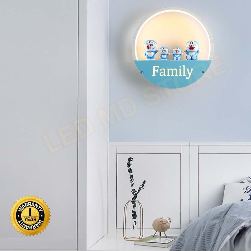Đèn treo tường C6592 hình mèo máy Doraemon, trang trí phòng khách, phòng ngủ, hành lang, cầu thang, nhà hàng, khách sạn