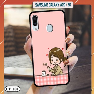 Ốp lưng Samsung Galaxy A20\A30 nhám viền dẻo