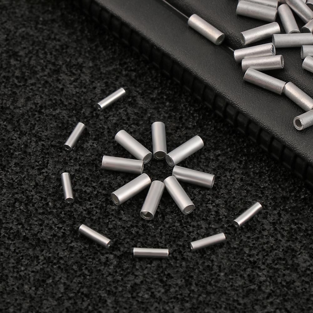 SHOUKEY Set 100 Ống Nối Dây Câu Cá Bằng Nhôm Chất Lượng Cao
