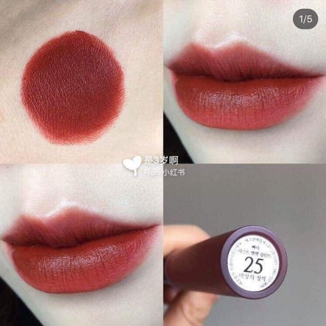 Son kem lì BBia Last Velvet Lip Tint Version 4