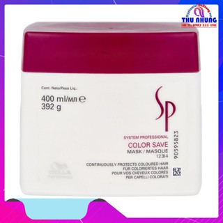 Dầu hấp ủ tóc nhuộm wella sp color save mask 400ml
