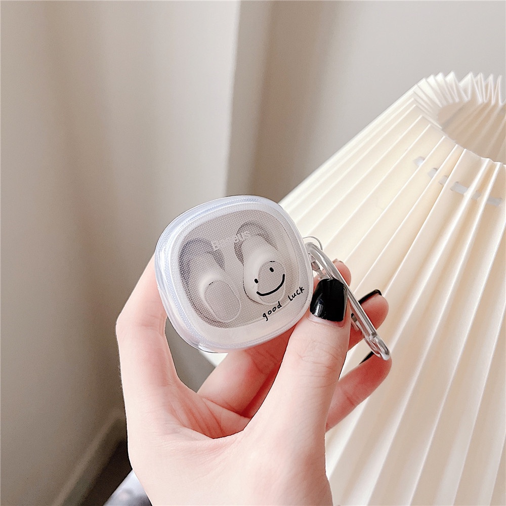 Vỏ Bảo Vệ Hộp Sạc Tai Nghe Baseus WM02 Mềm Trong Suốt Họa Tiết Phi Hành Gia Mặt Cười