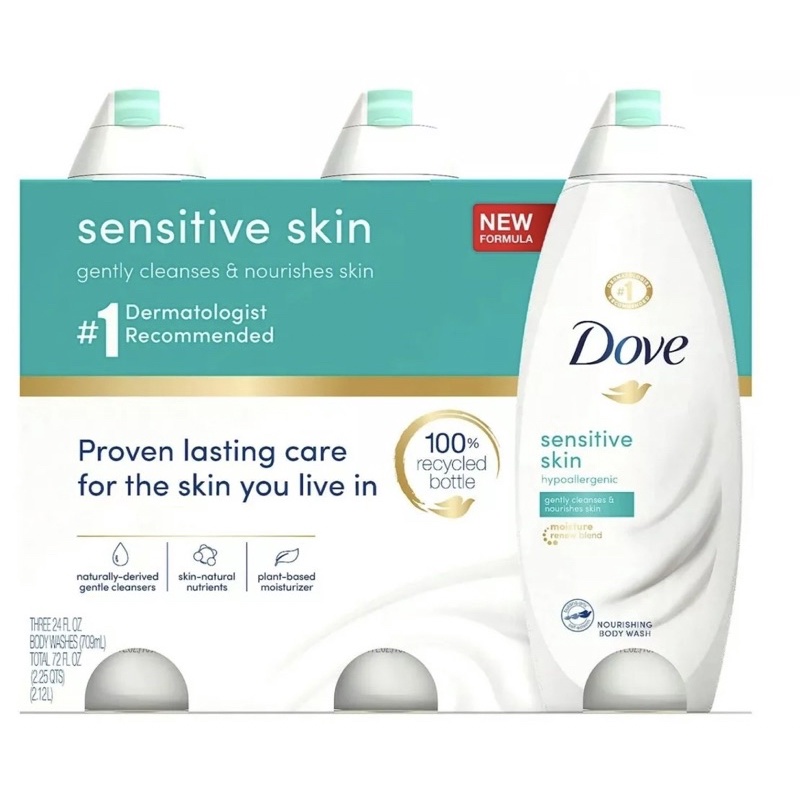 Sữa tắm DOVE NỘI ĐỊA MỸ FOR SENSITIVE SKIN