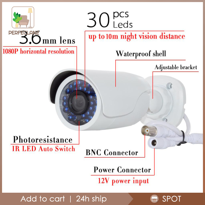 Camera An Ninh Ngoài Trời Perfeclan2 720p Chống Nước Kèm Ốc Vít