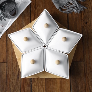 Khay mứt Tết sứ , Sét hũ đựng mứt Tết , khay đựng bánh kẹo Hàng chuẩn đẹp