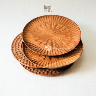 Dĩa gỗ, Dĩa gỗ tròn decor (25cm)