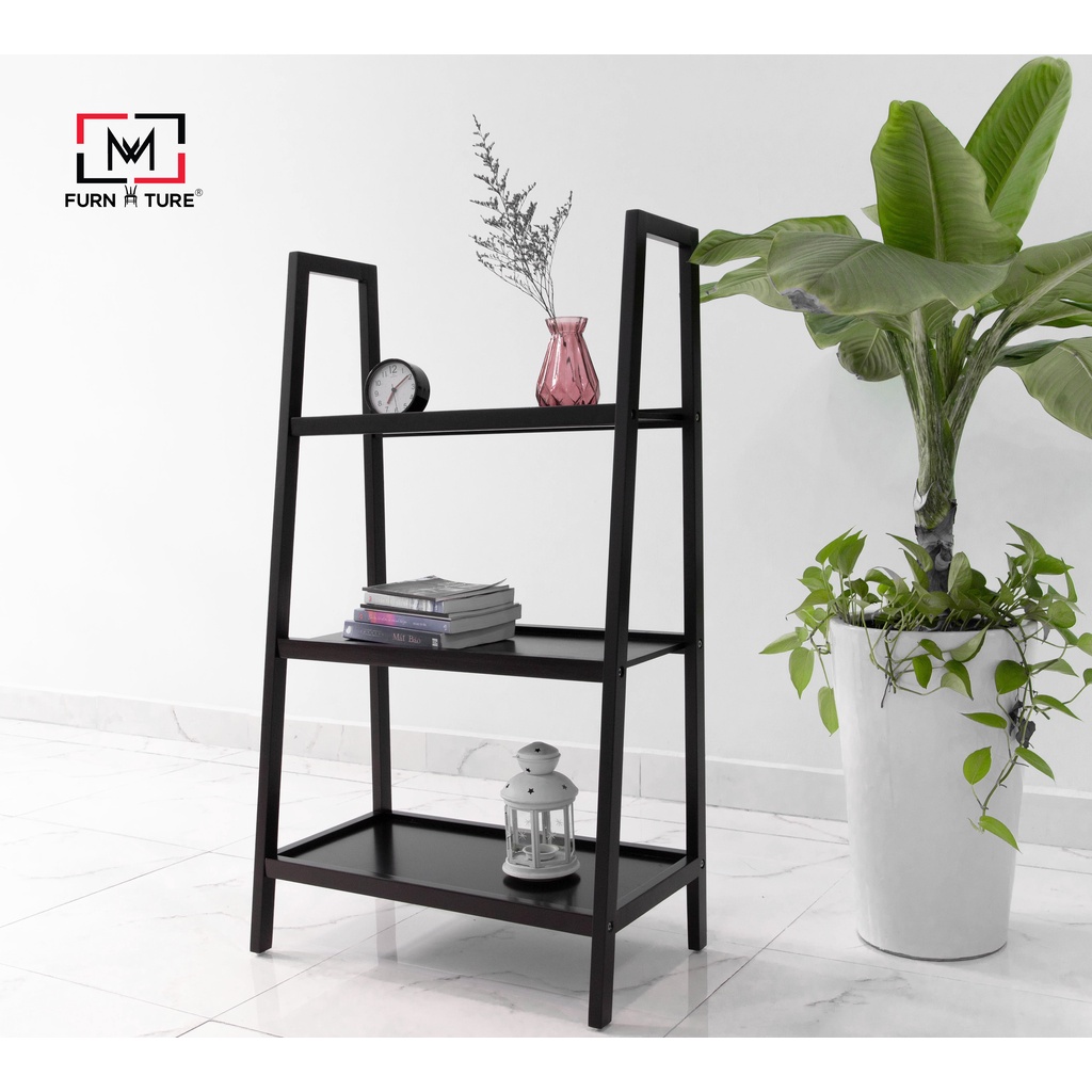 Kệ sách gỗ lắp ráp 3 tầng nhiều màu thương hiệu MW FURNITURE - Nội thất căn hộ