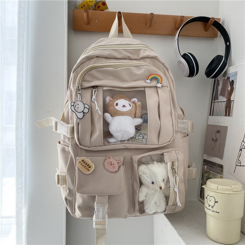 Balo đi học loại nhẹ phối màu pastel dễ thương
