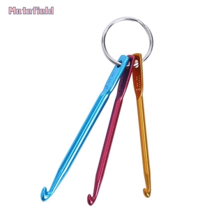 Set 3 móc đan làm từ hợp kim nhôm có vòng nhẫn khóa tiện dụng chất lượng cao