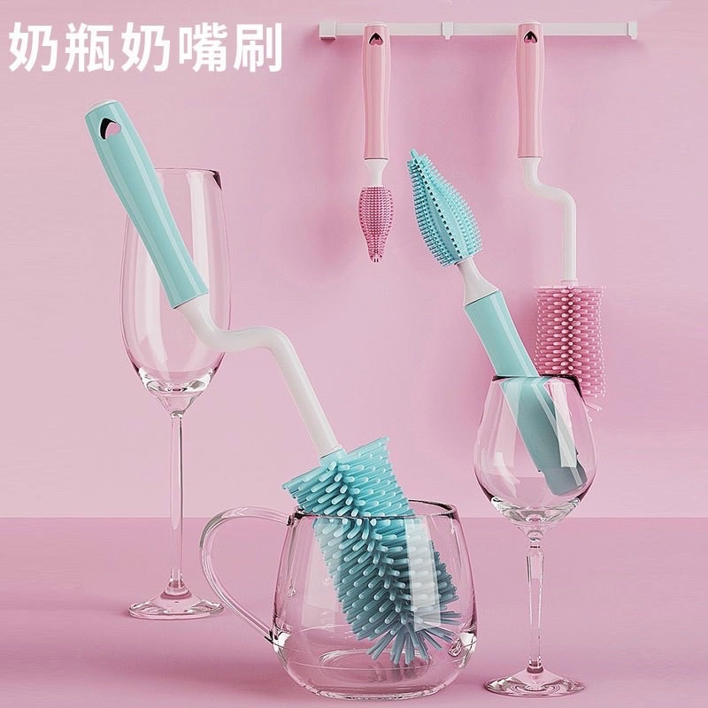 Bộ cọ bình sữa và núm ti silicon