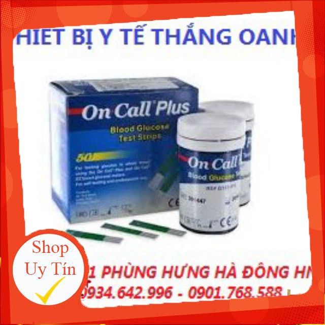 QUE THỬ ĐƯỜNG HUYẾT ACON ON-CALL PLUS HỘP 25 TEST