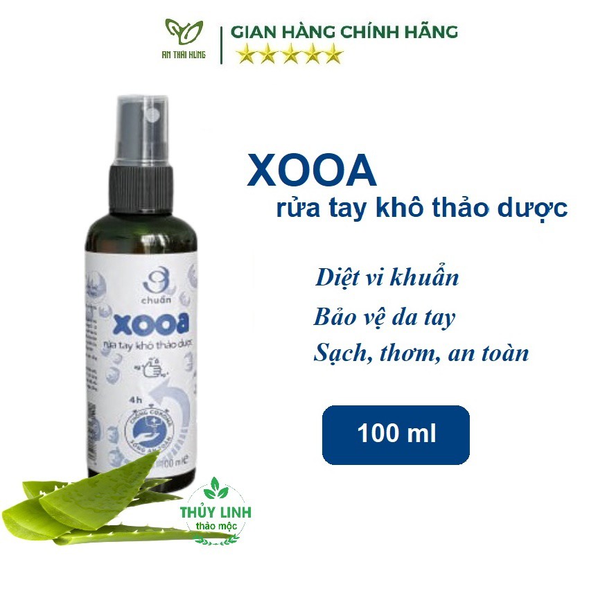 Xooa - Rửa tay khô thảo dược chống vi khuẩn dưỡng da khử mùi - Thảo dược An Thái Hưng