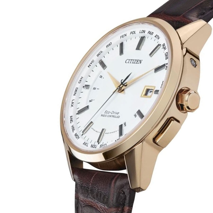 Đồng Hồ Nam Citizen Đa Chức Năng Dây Da CB0153-21A - Mặt Trắng (Sapphire)