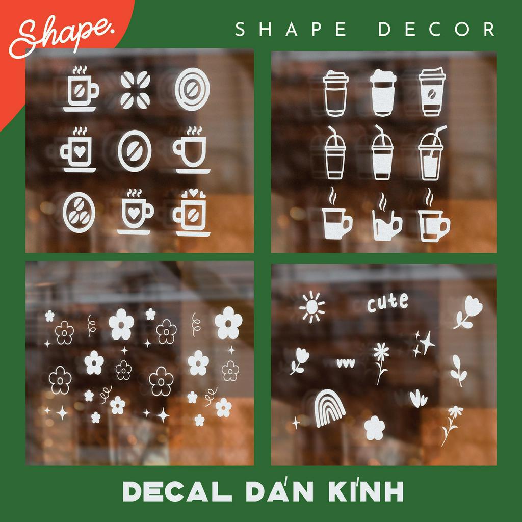 Decal Dán kính Sticker dán kính dán gương