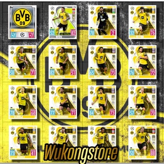 LẺ THẺ CẦU THỦ DORTMUND MATCH ATTAX 2021 22 SIZE POCA : MARCO REUS HALAND AXEL WITSEL THORGAN HAZARD