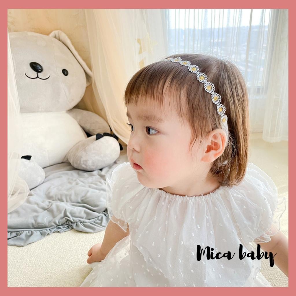 Băng đô dây hoa phong cách tiểu thư đáng yêu cho bé gái Mica Baby BD52