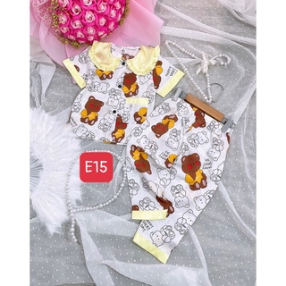 bộ pijama lụa mango sz 9-21kg