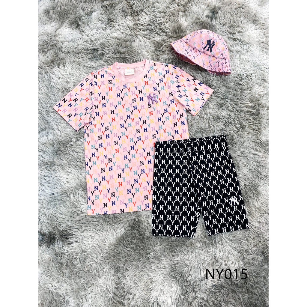 T shirt NY Hồng, Áo Tee ngắn tay Nữ, thời trang hè dạo phố ÁO đôi Nam Nữ FULL TAG
