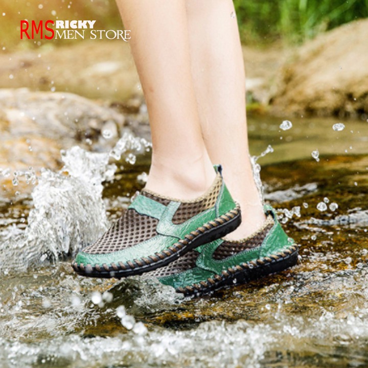 Giày lưới đi nước thoáng khí mùa hè - Giày đi mưa , giã ngoại , lội suối